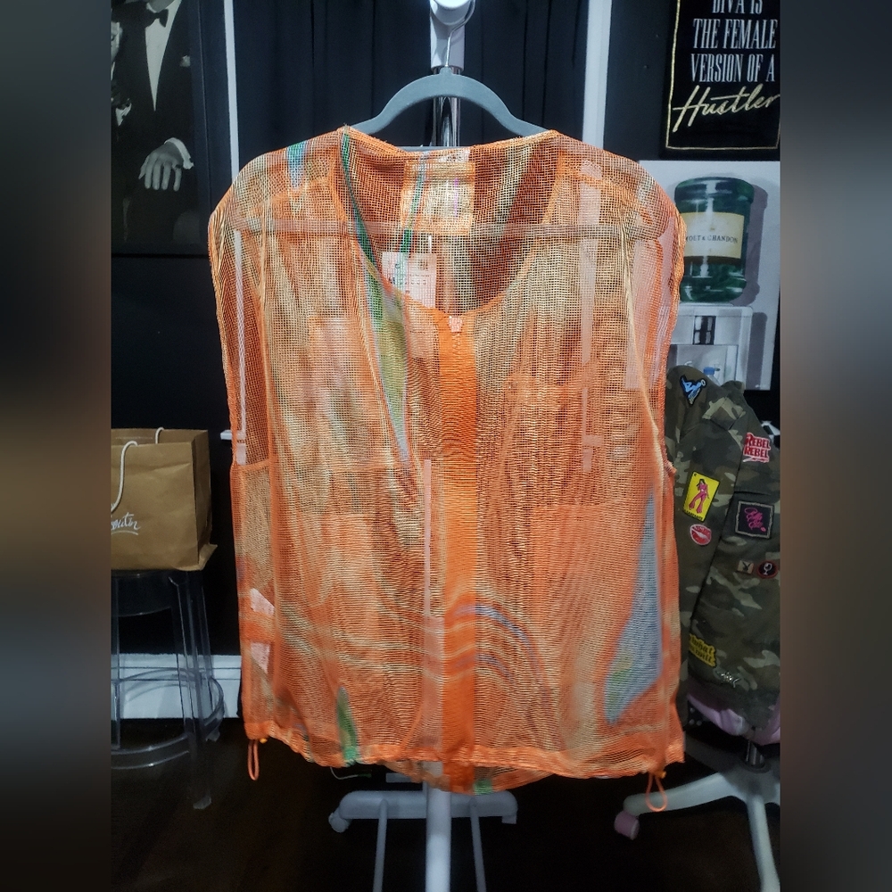 STRUCTURED MESH VEST ZARA Orange - Picture 5 of 15